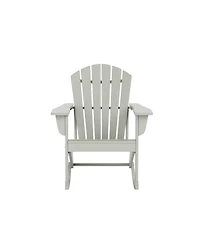 Outdoor Patio Poly Adirondack Rocking Chair Rocker