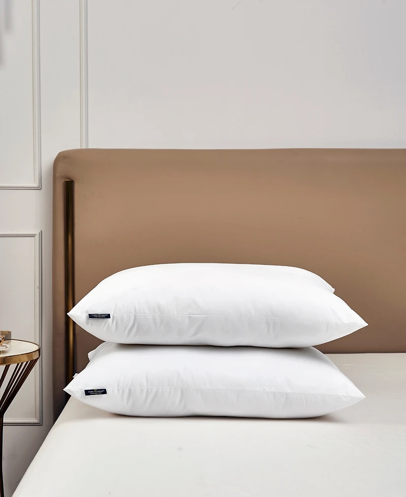 Farm to Home Down Alternative 100% Cotton 2-Pack Pillow, King