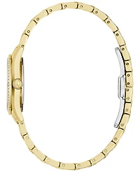 Bulova Women's Crystal Gold-Tone Stainless Steel Bracelet Watch 29mm
