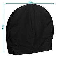 Outdoor Weather-Resistant Durable Polyester with Pvc Backing Firewood Log Hoop Cover