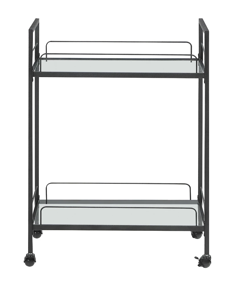 Coaster Home Furnishings Serving Cart with Glass Shelves