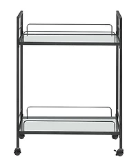 Coaster Home Furnishings Serving Cart with Glass Shelves