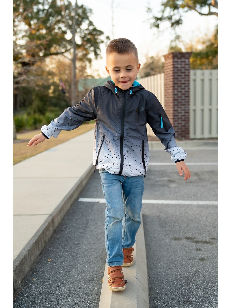 Little and Big Boys Lightweight Windbreaker hooded Jacket
