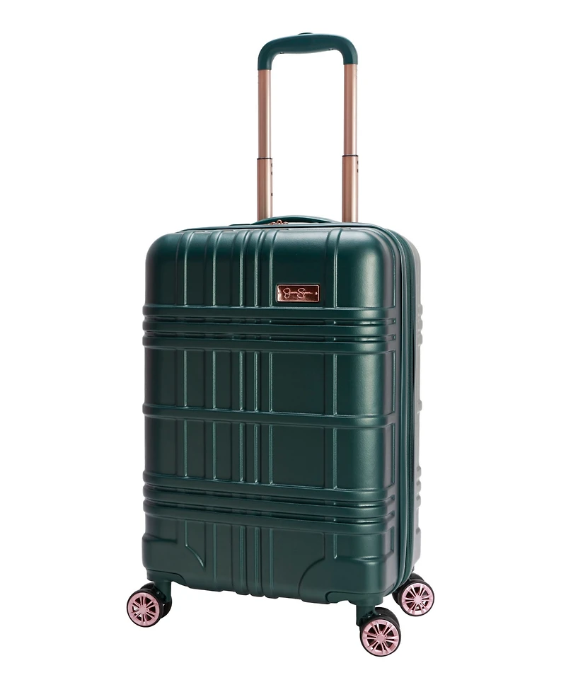 Jessica Simpson Jewel Plaid 3 Piece Hardside Luggage Set