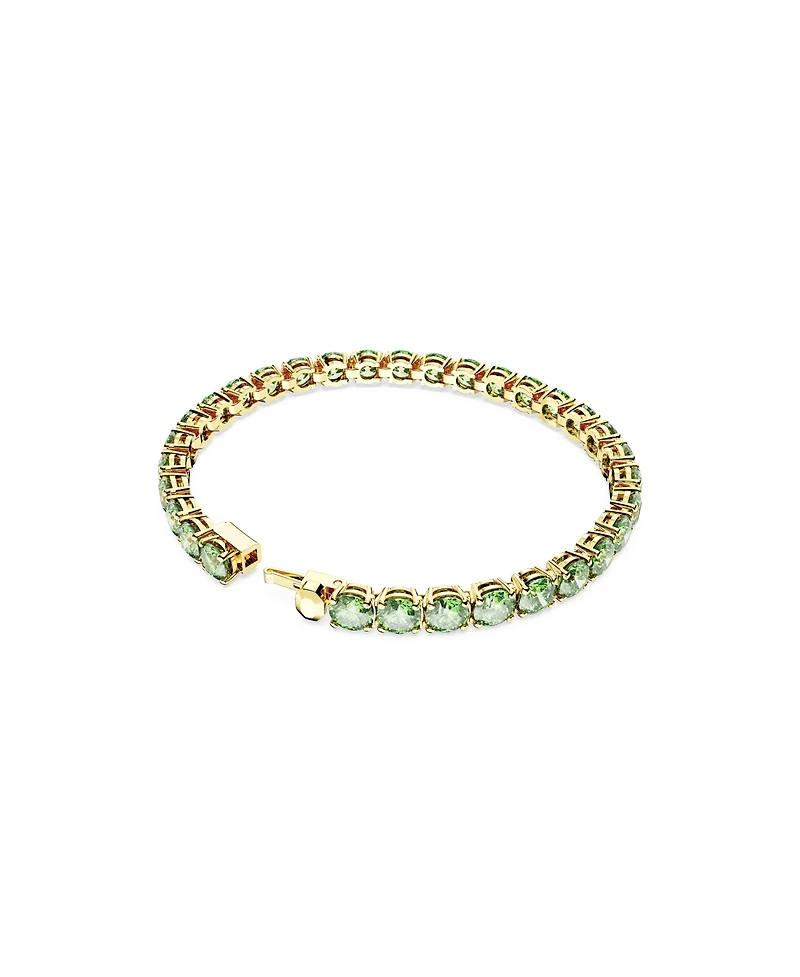 Swarovski Crystal Round Cut Matrix Tennis Bracelet