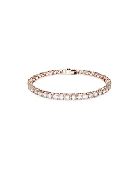 Swarovski Crystal Round Cut Matrix Tennis Bracelet