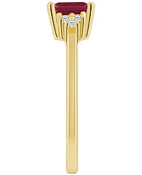 Sapphire (3/4 ct. t.w.) & Diamond (1/10 Ring 14k Gold (Also Available Ruby, Emerald Pink Sapphire)