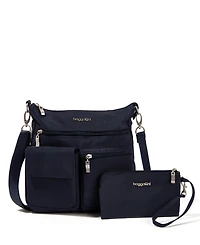 Baggallini Women's Modern Everywhere Slim Crossbody with Rfid Wristlet, Set 2 Piece