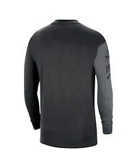 Men's Nike Black Philadelphia 76ers Courtside Versus Flight MAX90 Long Sleeve T-shirt