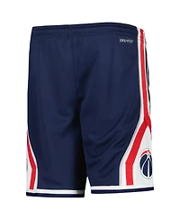 Big Boys and Girls Jordan Navy Washington Wizards Statement Edition Swingman Performance Shorts