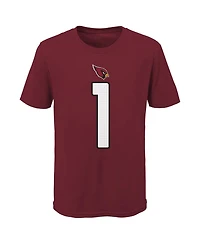 Big Boys, Girls and Nike Cardinal Arizona Cardinals Logo Kyler Murray Player Name and Number T-shirt