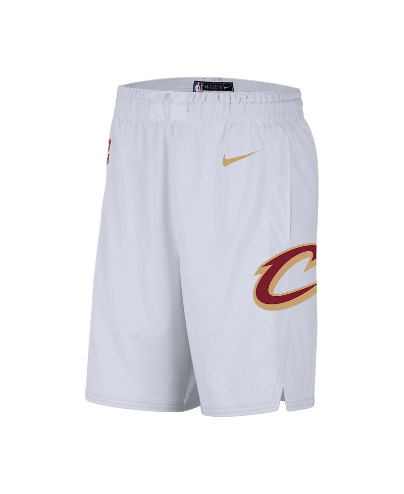 Men's Nike White Cleveland Cavaliers 2020/21 Association Edition Swingman Performance Shorts