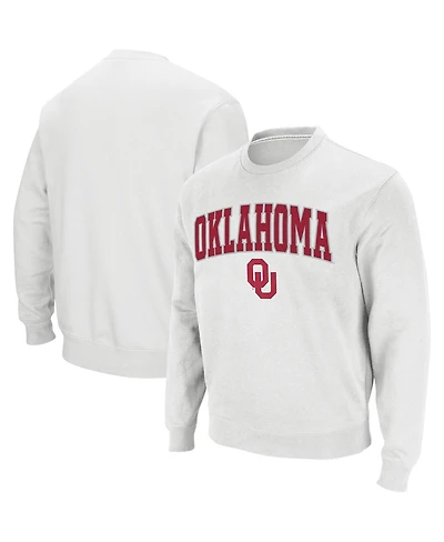 Colosseum Men's Oklahoma Sooners Arch & Logo Crew Neck Sweatshirt