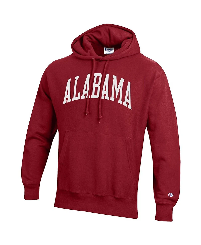 Men's Champion Crimson Alabama Tide Big and Tall Reverse Weave Fleece Pullover Hoodie Sweatshirt