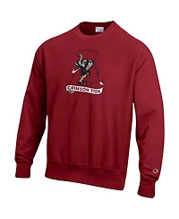Men's Champion Crimson Alabama Crimson Tide Vault Logo Reverse Weave Pullover Sweatshirt