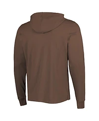 Men's '47 Brand Brown Cleveland Browns Field Franklin Pullover Hoodie