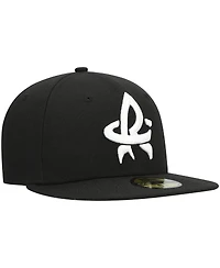 Men's New Era Black Rocket City Trash Pandas Authentic Collection Team Alternate 59FIFTY Fitted Hat