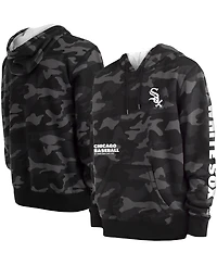 Men's New Era Black Chicago White Sox Camo Pullover Hoodie