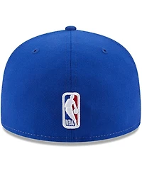 Men's New Era White, Royal Golden State Warriors Back Half 9FIFTY Fitted Hat