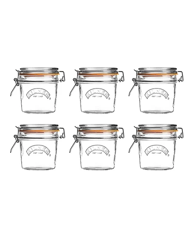 Kilner Round Clip Top Jar 12 oz, Set of 6