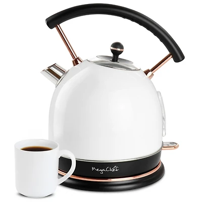 MegaChef 1.8 Quart Half Circle Electric Tea Kettle