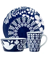 Noritake Bluefjord 4 Piece Coupe Place Setting