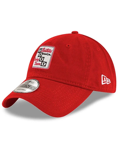 Men's New Era Scarlet Wood Brothers Racing Enzyme Washed 9Twenty Adjustable Hat