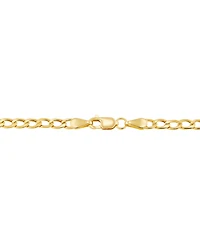 Children's Polished Curb Chain in 14k Yellow Gold, 13"