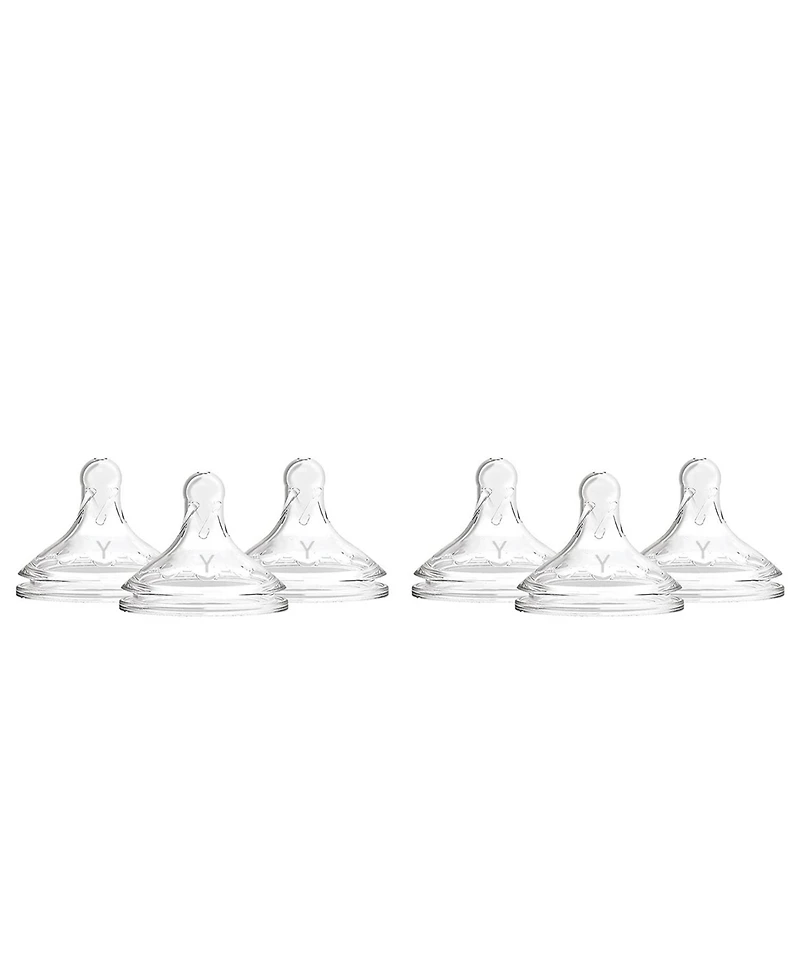 Dr. Browns Baby Dr. Brown's Wide-Neck Baby Bottle Nipple, Y-Cut (9m+), 6 Count