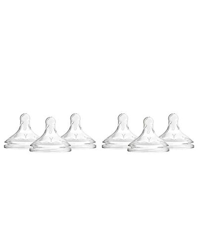 Dr. Browns Baby Dr. Brown's Wide-Neck Baby Bottle Nipple, Y-Cut (9m+), 6 Count