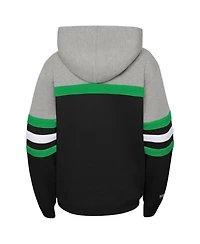 Big Boys Mitchell & Ness Heather Gray, Black Boston Celtics Hardwood Classics Head Coach Pullover Hoodie