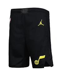Big Boys Jordan Black Utah Jazz Statement Edition Swingman Performance Shorts