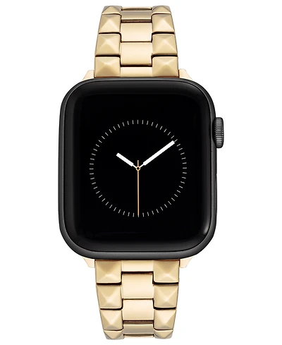 WITHit Gold-Tone Stainless Steel Pyramid Bracelet designed for Apple Watch 42mm (Series 10) & 38/40/41mm