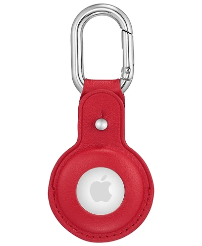 WITHit Red Leather Cover designed for Apple AirTag