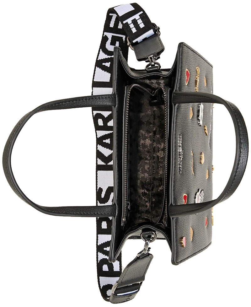 Karl Lagerfeld Paris Maybelle Satchel with Cate Pins