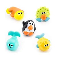 Sassy Baby Baby Sassy Bath time Pals Squirt and Float Toys, 5 Piece