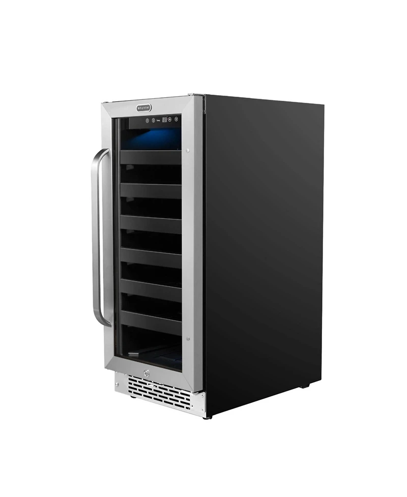 Whynter 15 inch BuiltIn 33 Bottle Undercounter Stainless Steel Wine Refrigerator