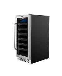 Whynter 15 inch BuiltIn 33 Bottle Undercounter Stainless Steel Wine Refrigerator