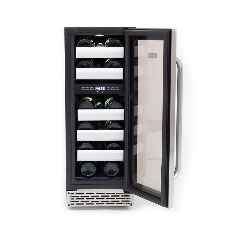 Whynter Elite 17 Bottle Stainless Steel Dual Zone Built-in Wine Refrigerator