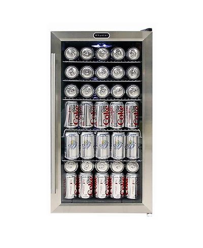 Whynter Beverage Refrigerator - Stainless Steel with internal fan