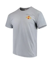 Men's Gray Iowa State Cyclones Team Comfort Colors Campus Scenery T-shirt