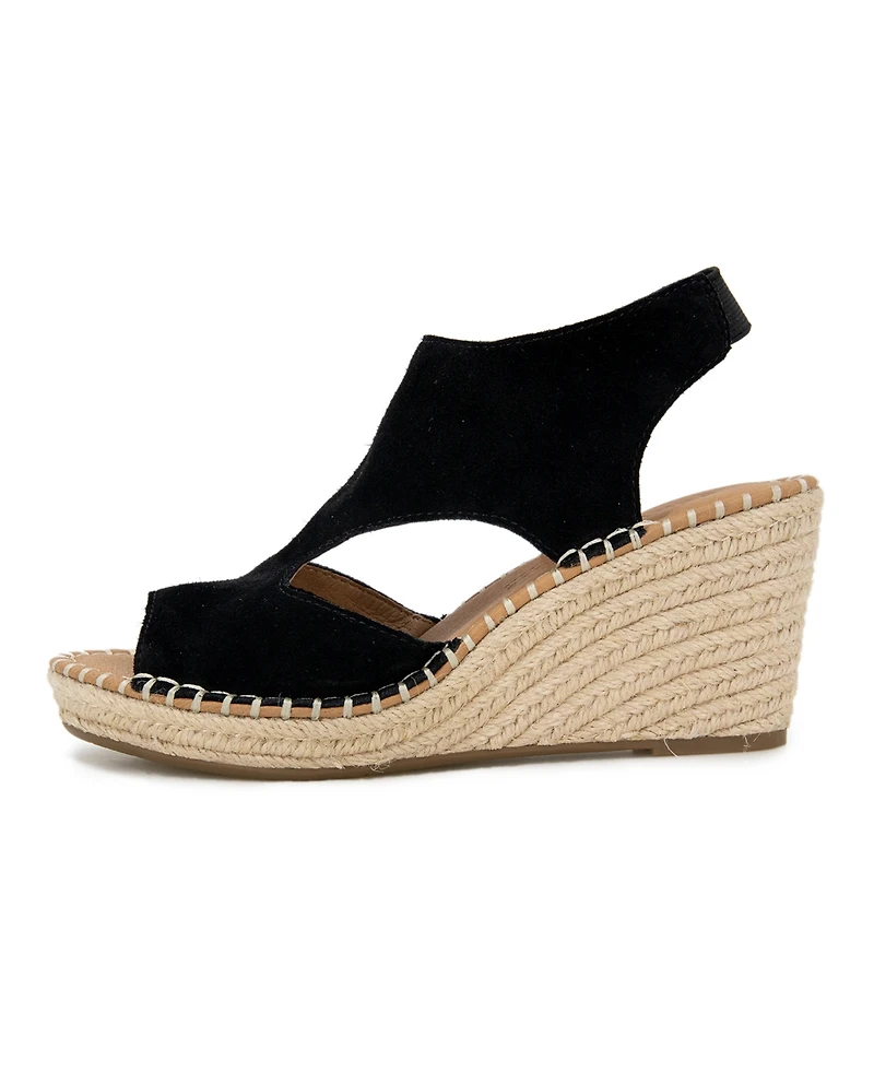 Gentle Souls Women's Cody Wedge Espadrille Sandals
