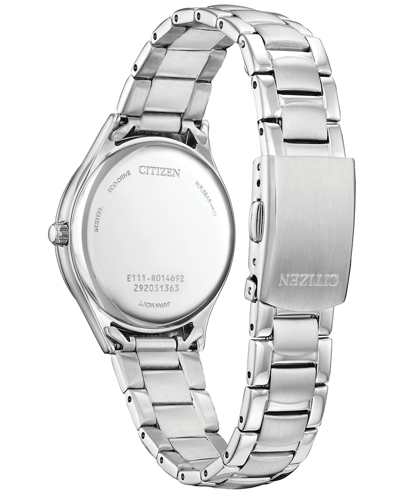 Citizen Eco-Drive Women's Crystal Stainless Steel Bracelet Watch 34mm
