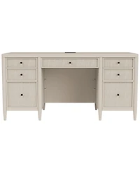 Maren 62" Wood Dovetail Joinery Executive Desk