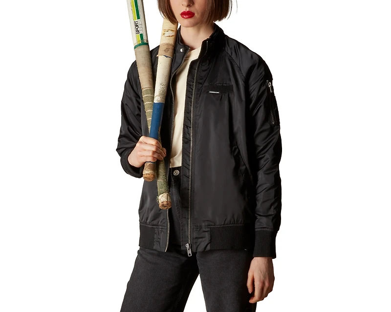 Women's Satin Bomber Jacket