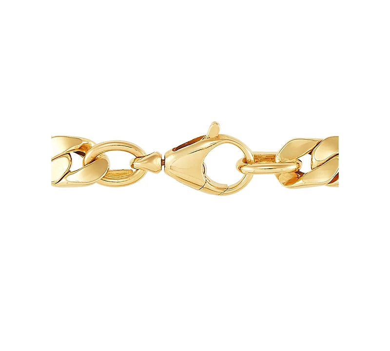 Flat Cuban Link 22" Chain Necklace in 10k Gold