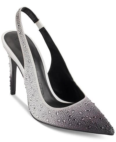 Karl Lagerfeld Paris Women's Slip-On Pointed-Toe Slingback Pumps