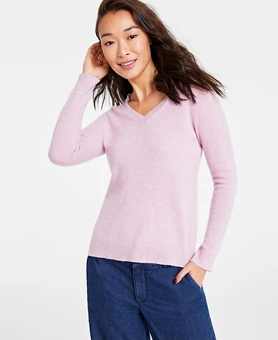 Charter Club Women's 100% Cashmere V-Neck Sweater, Created for Macy's
