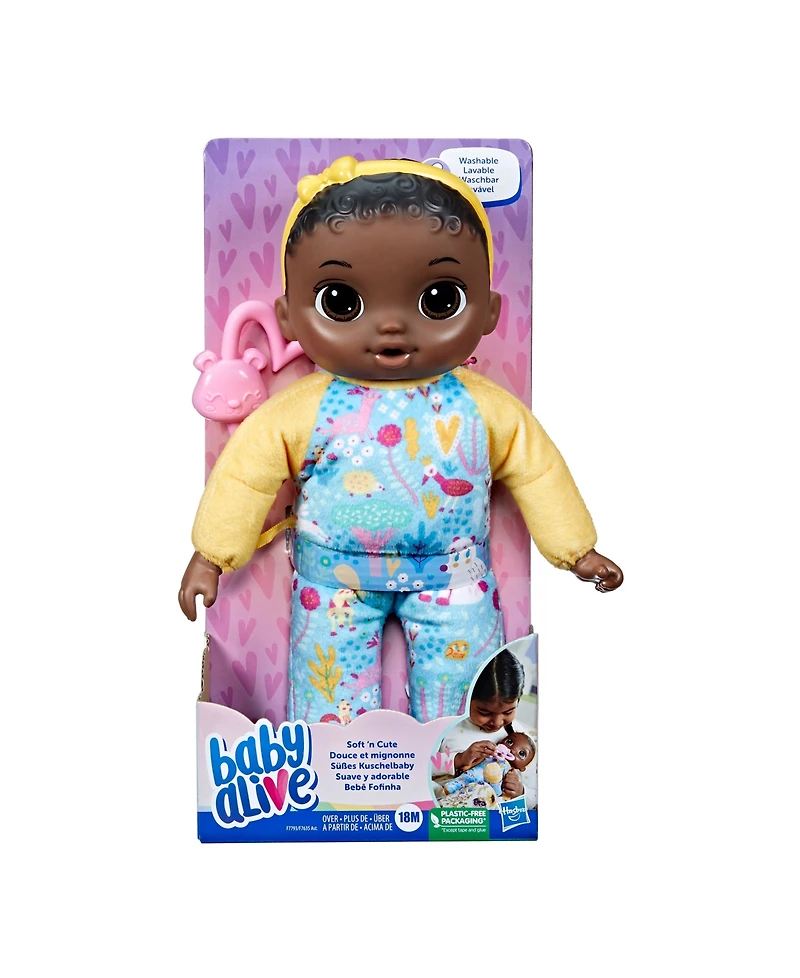 Baby Alive Soften Cute Doll, Black Hair