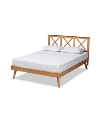 Baxton Studio Galvin Modern and Contemporary Full Size Finished Wood Platform Bed